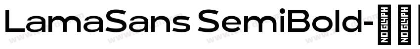 LamaSans SemiBold字体转换